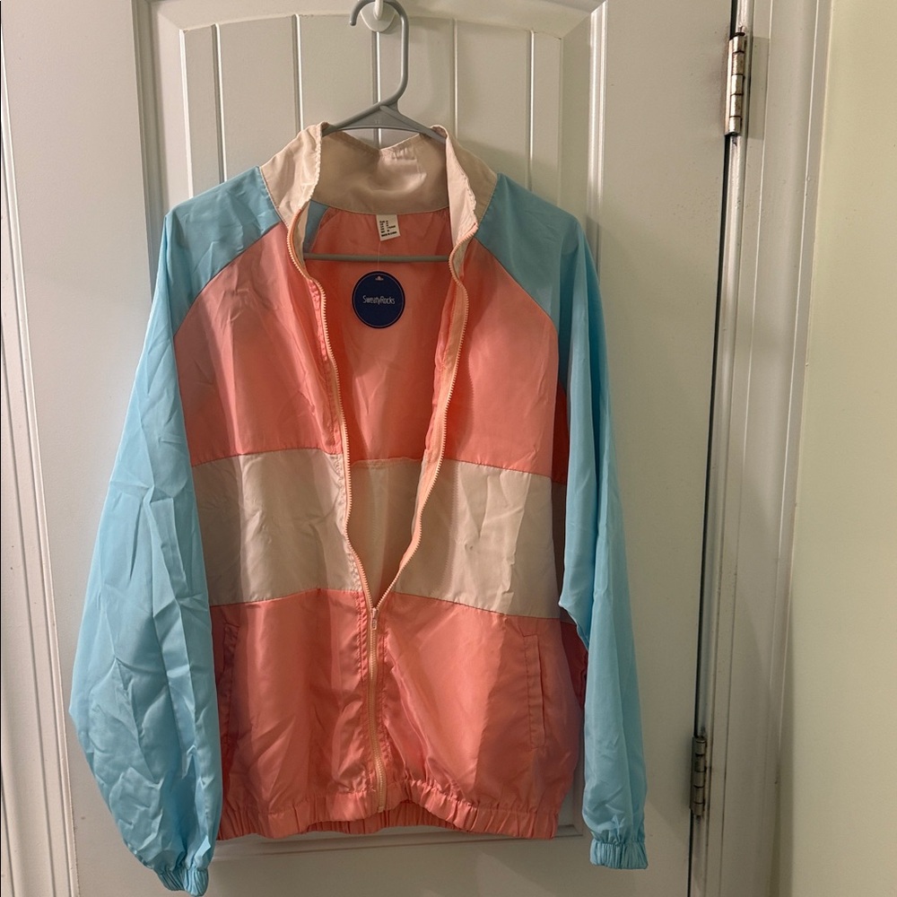 Colorblock Windbreaker Jacket